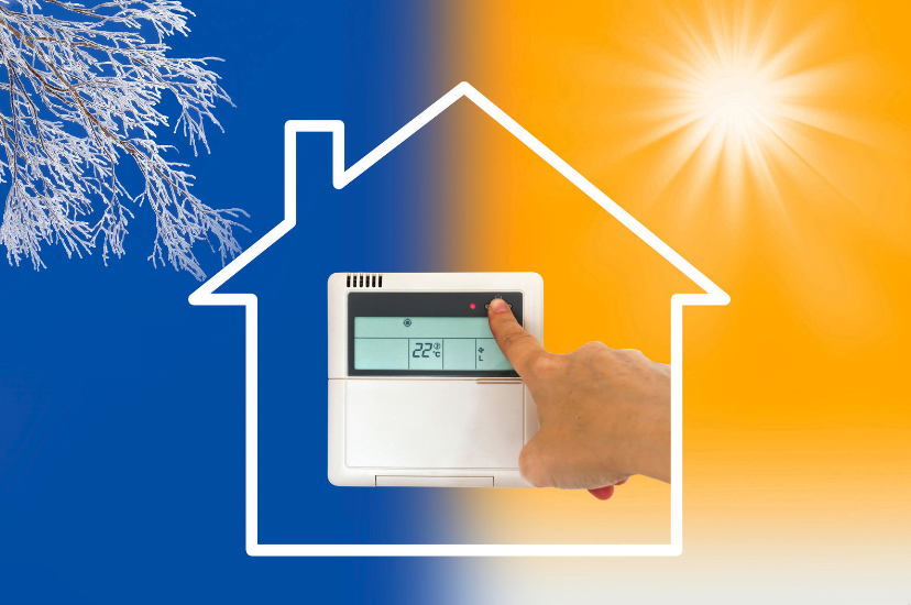 Infographic showing various passive cooling techniques, such as natural ventilation, strategic shading, and evaporative cooling, in a modern home design context.