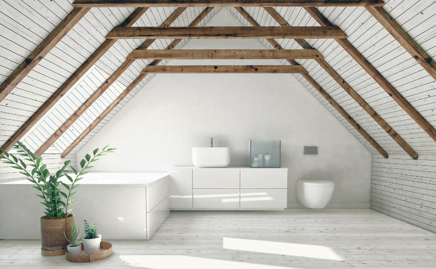 Architectural Design diagram demonstrating smart loft conversion and storage solutions for maximising loft space.